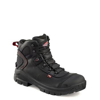 Red Wing Crv 6-inch Safety Toe - Cierne Nepremokave Topanky Panske, RW076SK